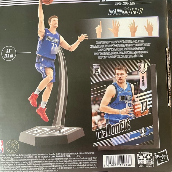 Dallas Mavericks NBA Luka Doncic Figurine by Hasbro NWT in box - Picture 2 of 6